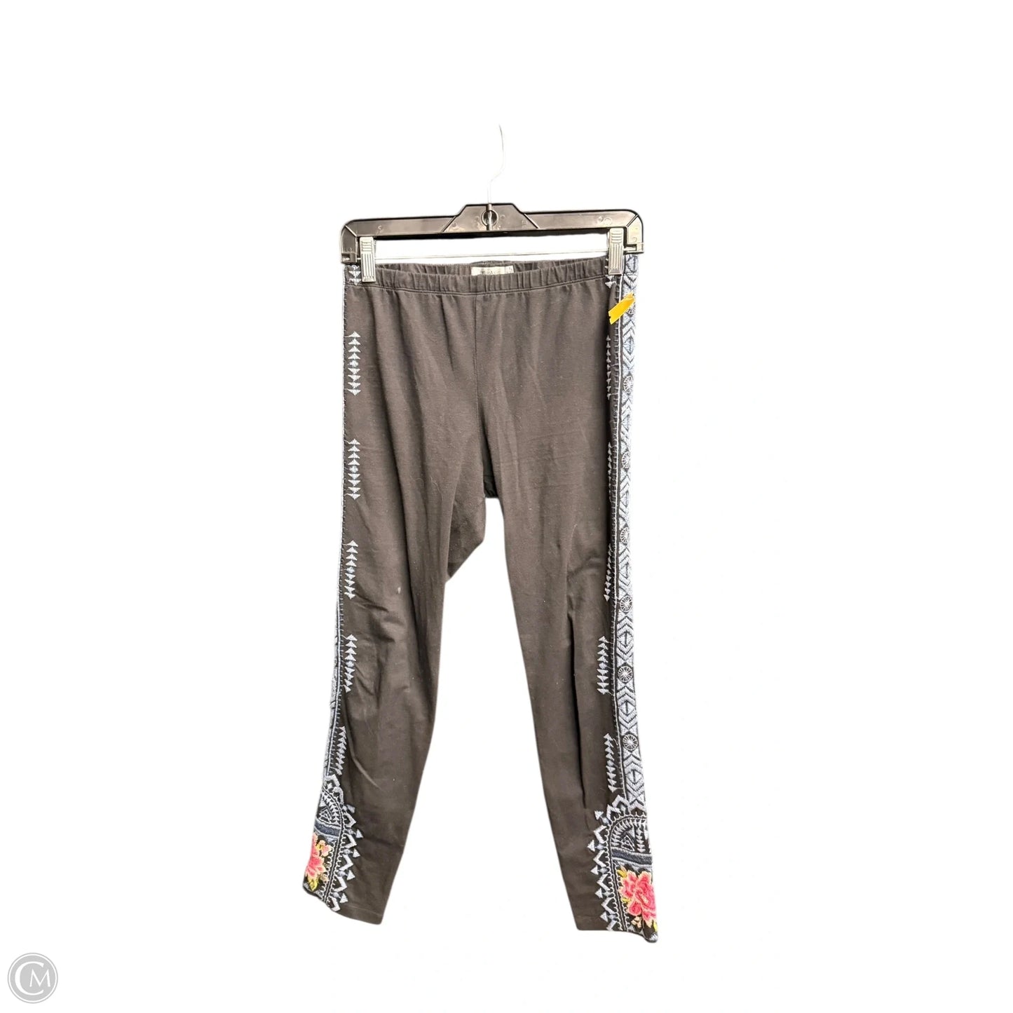 Pants Leggings By Johnny Was In Black & Blue, Size: S