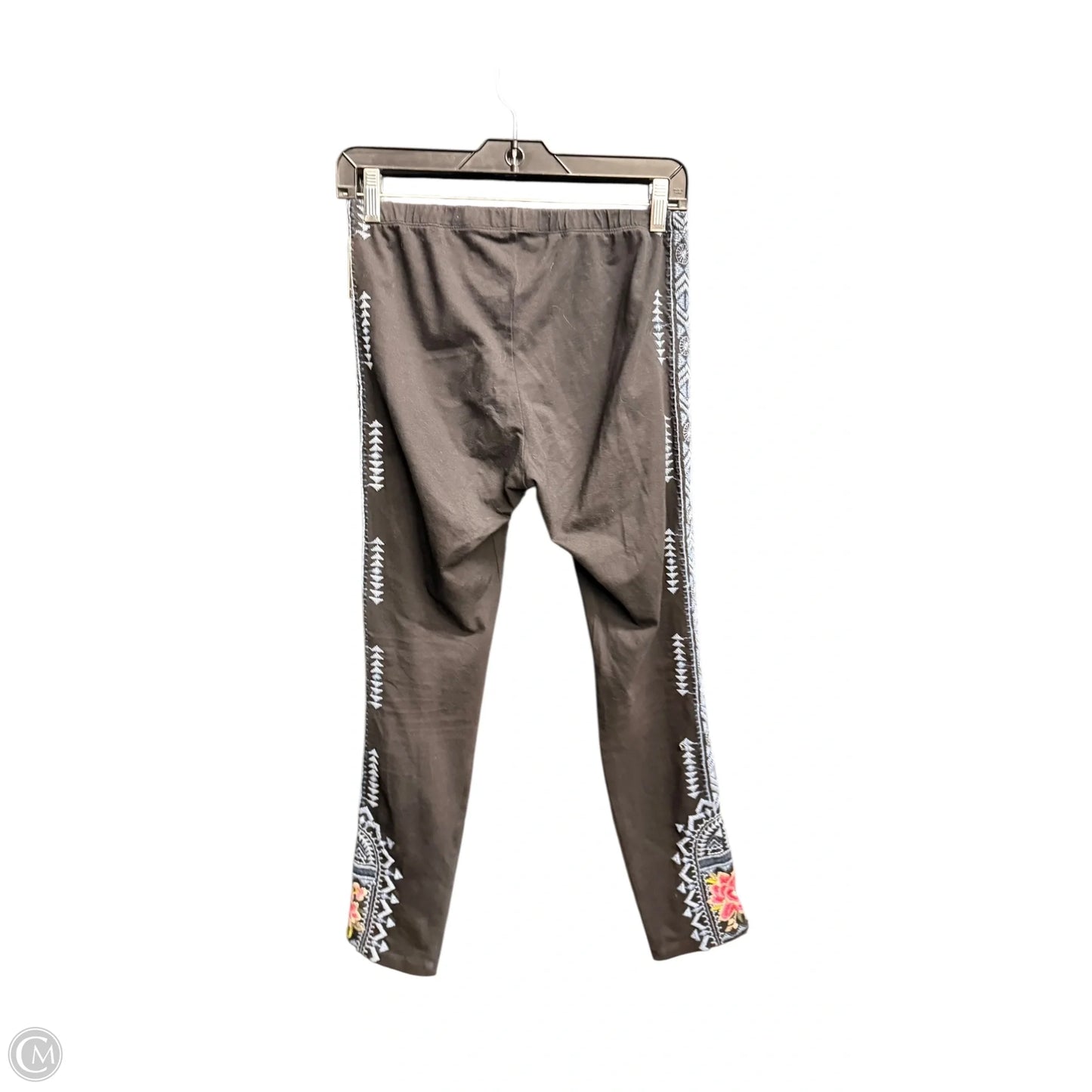 Pants Leggings By Johnny Was In Black & Blue, Size: S