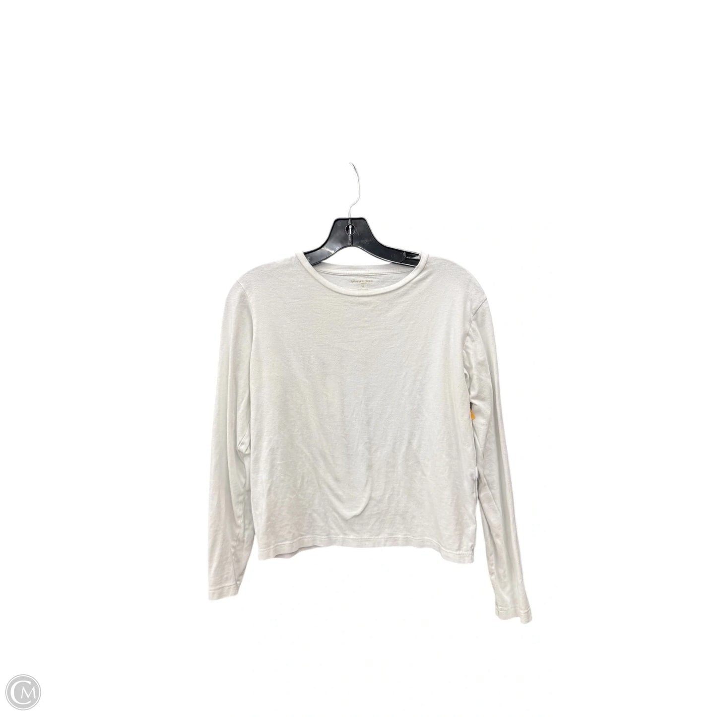 Top Long Sleeve Basic By Banana Republic In White, Size: M