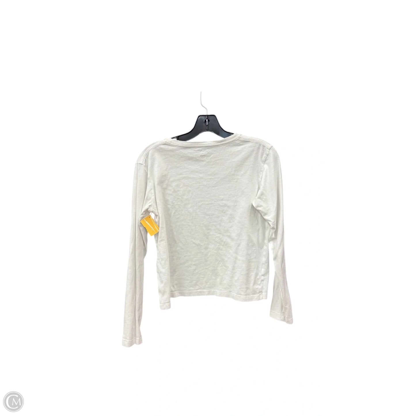 Top Long Sleeve Basic By Banana Republic In White, Size: M