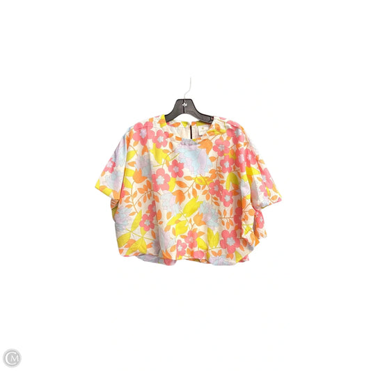 Top Short Sleeve By J.marie In Floral Print, Size: S
