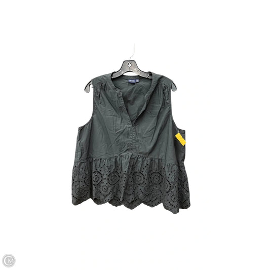 Top Sleeveless By Gap In Black, Size: L