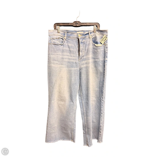 Jeans Wide Leg By Loft In Blue Denim, Size: 12