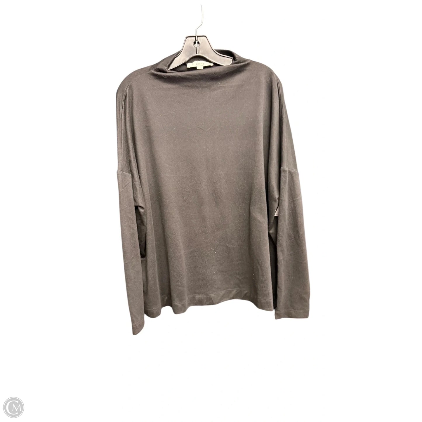 Top Long Sleeve By Loft In Black, Size: 2x