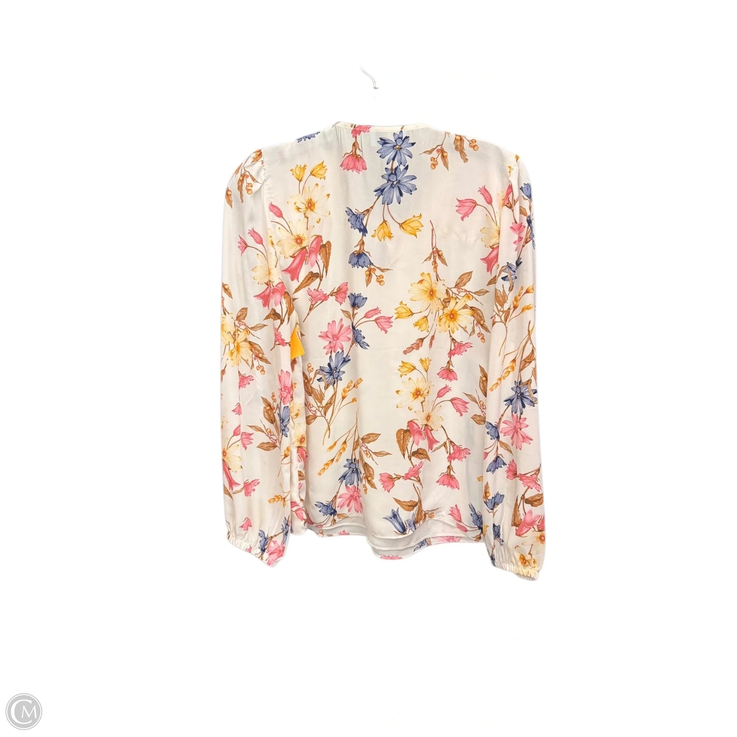 Top Long Sleeve By Cece In White, Size: S