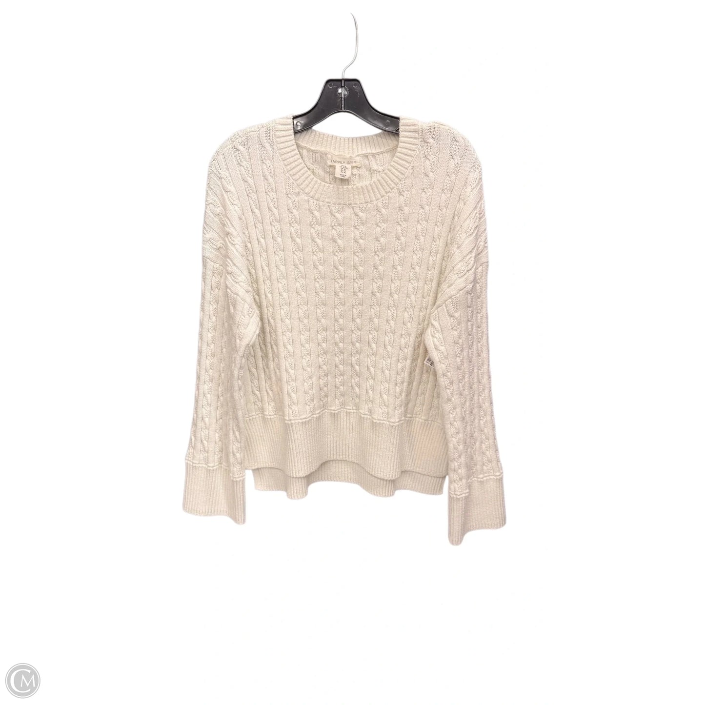 Sweater By Happily Grey In White, Size: Xl