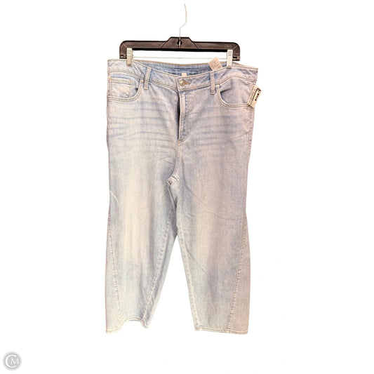 Jeans Cropped By Chicos In Blue Denim, Size: 14