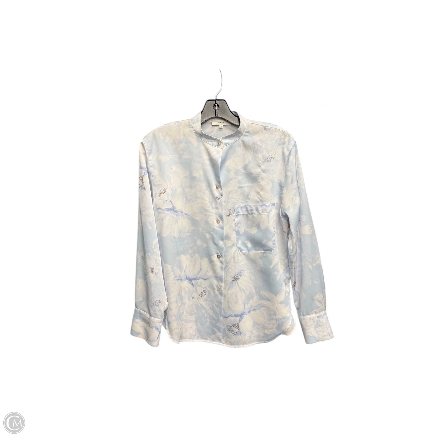 Top Long Sleeve By Vince In Blue, Size: Xs