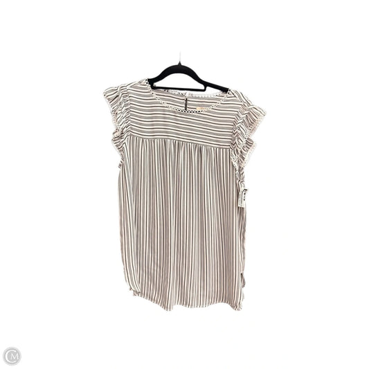 Top Sleeveless By Loft In Striped Pattern, Size: S