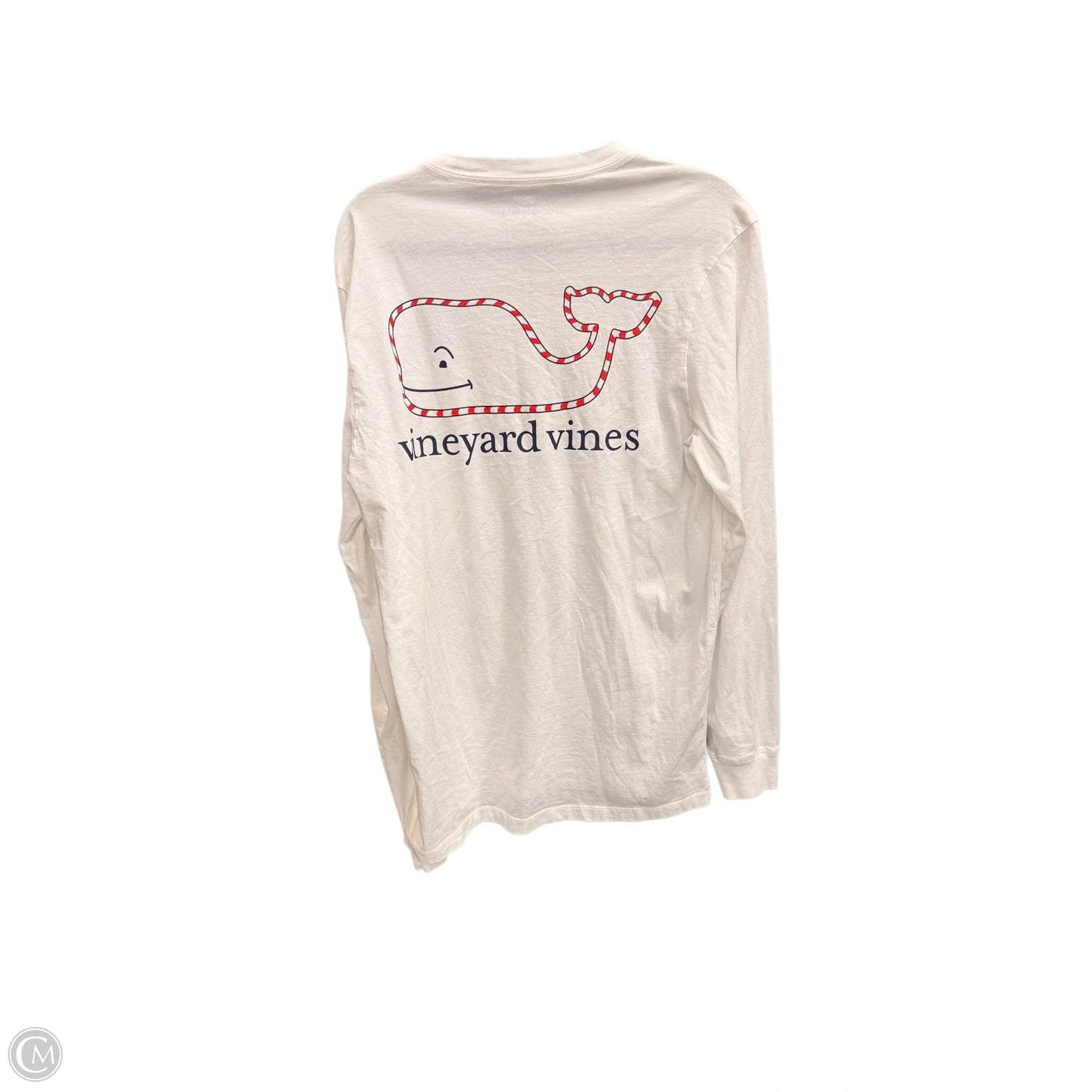 Top Long Sleeve By Vineyard Vines In White, Size: S