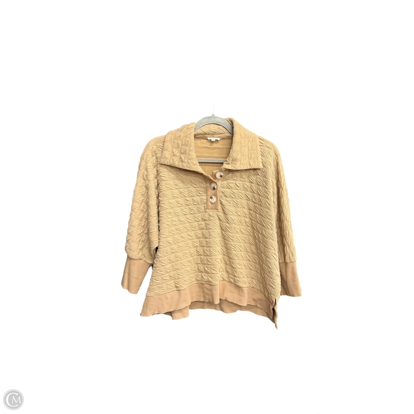 Top Long Sleeve By Jodifl In Brown, Size: S