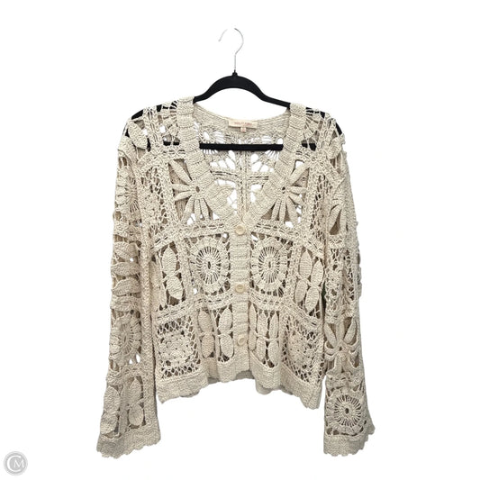 Top Long Sleeve By Clothes Mentor In Cream, Size: L