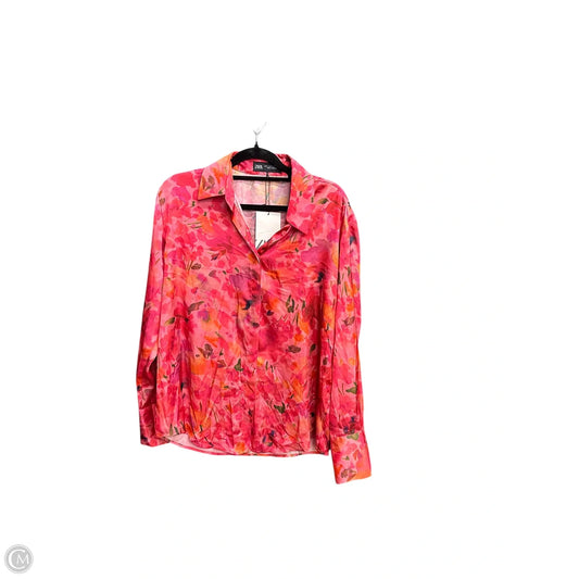 Top Long Sleeve By Zara In Pink, Size: S