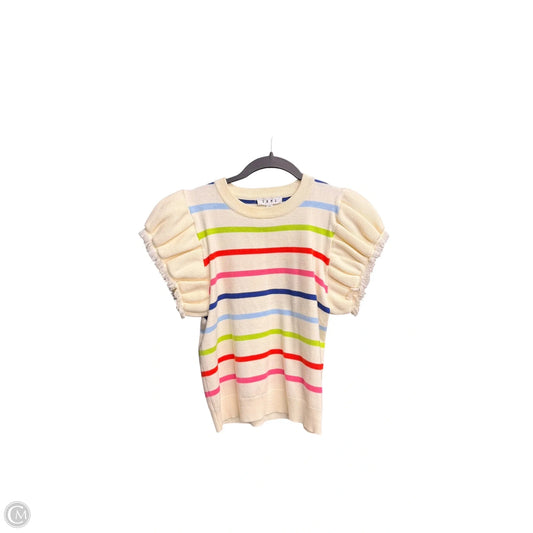 Top Short Sleeve By Thml In Striped Pattern, Size: Xs