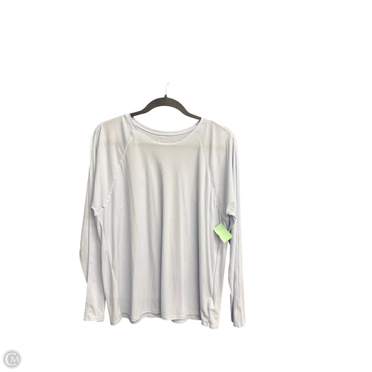 Athletic Top Long Sleeve Crewneck By Athleta In Blue, Size: L