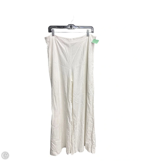 Pants Linen By Alex Marie In White, Size: 14