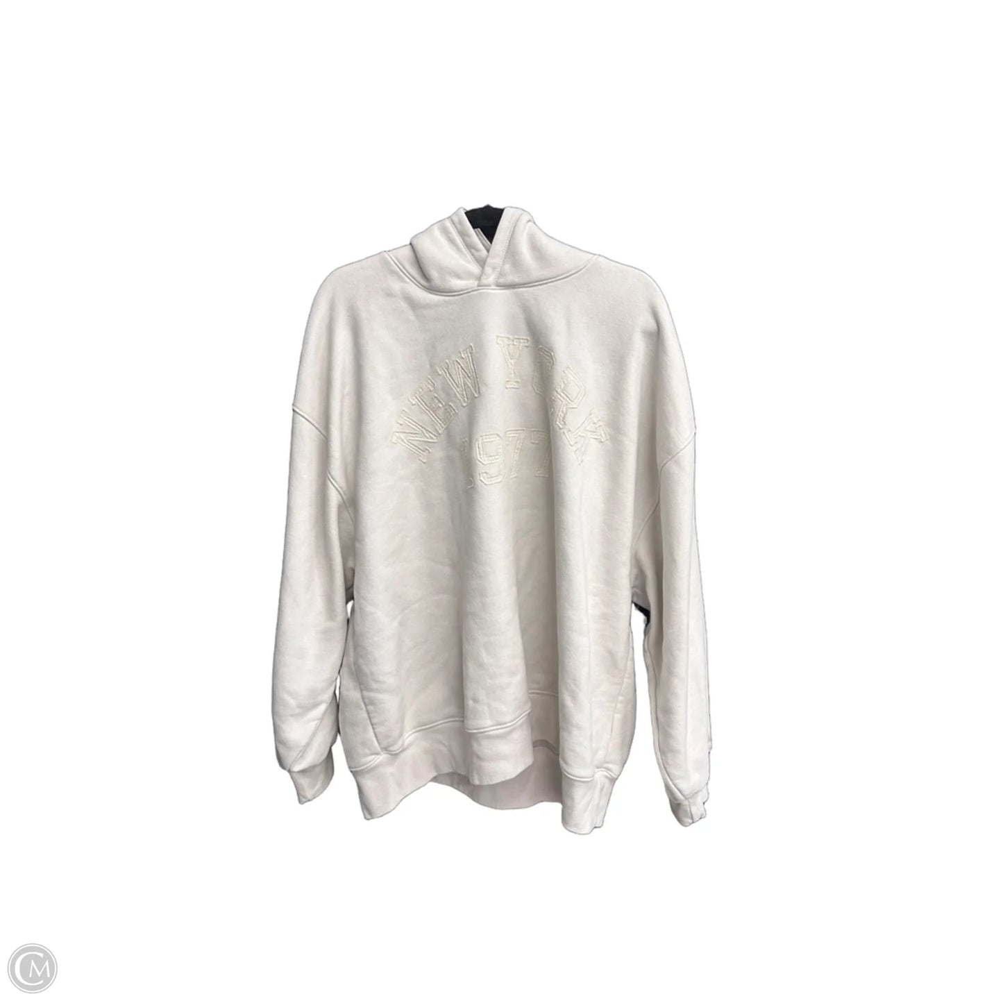 Sweatshirt Hoodie By American Eagle In Cream, Size: Xl