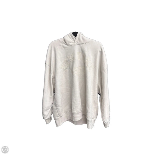 Sweatshirt Hoodie By American Eagle In Cream, Size: Xl
