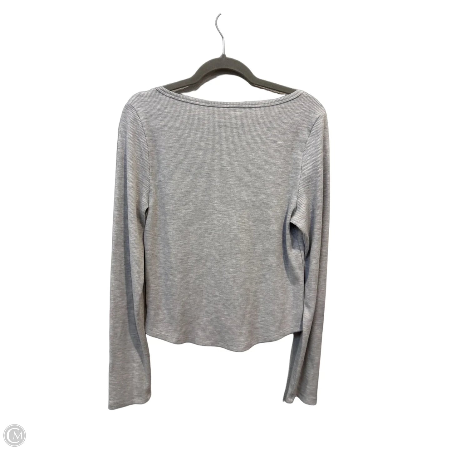 Top Long Sleeve By American Eagle In Grey, Size: Xl