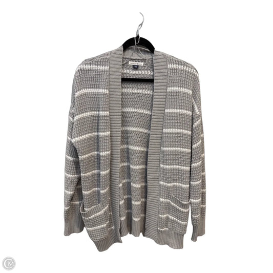 Sweater Cardigan By American Eagle In Grey, Size: M