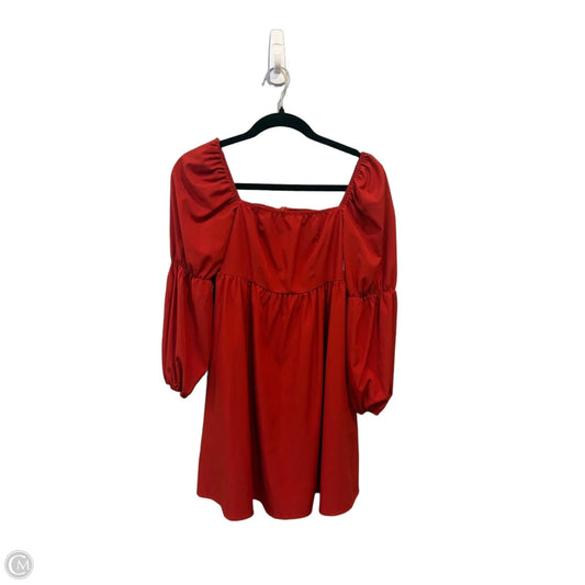 Dress Casual Short By Exlura In Red, Size: Xs