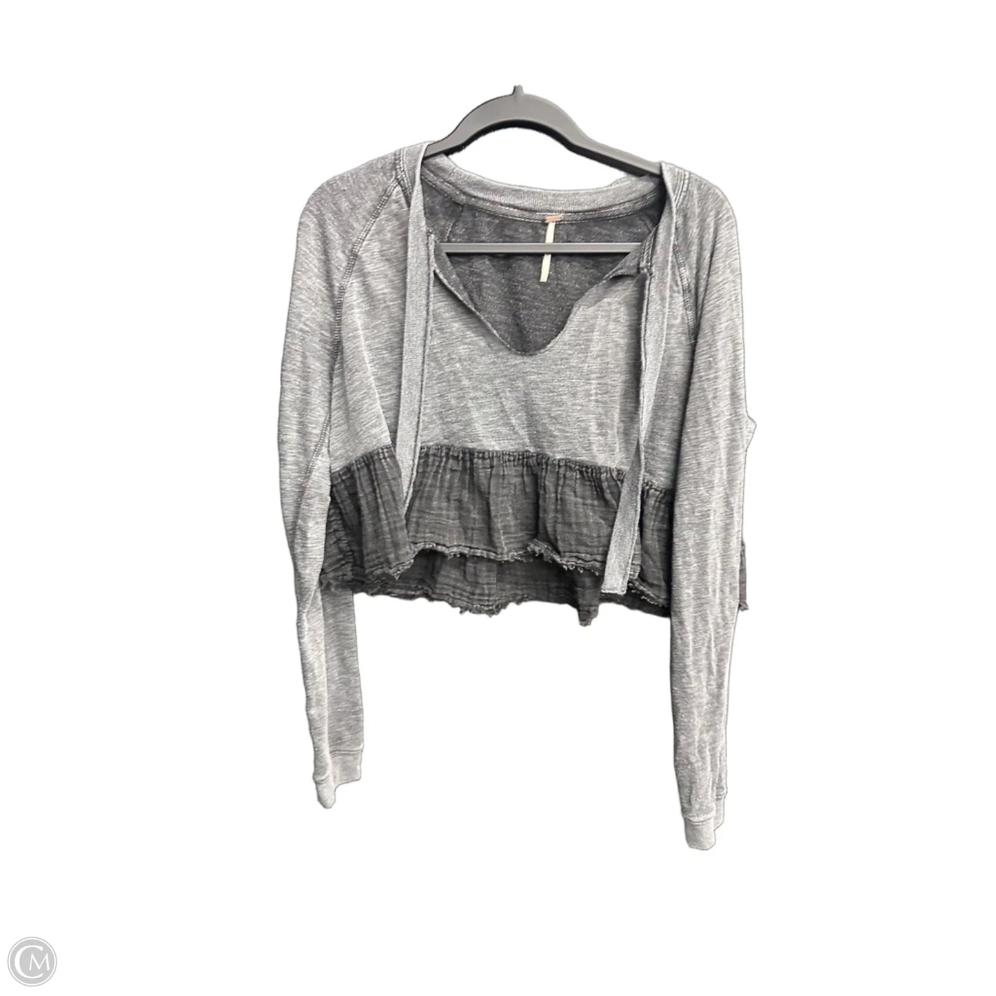 Top Long Sleeve By Free People In Grey, Size: S