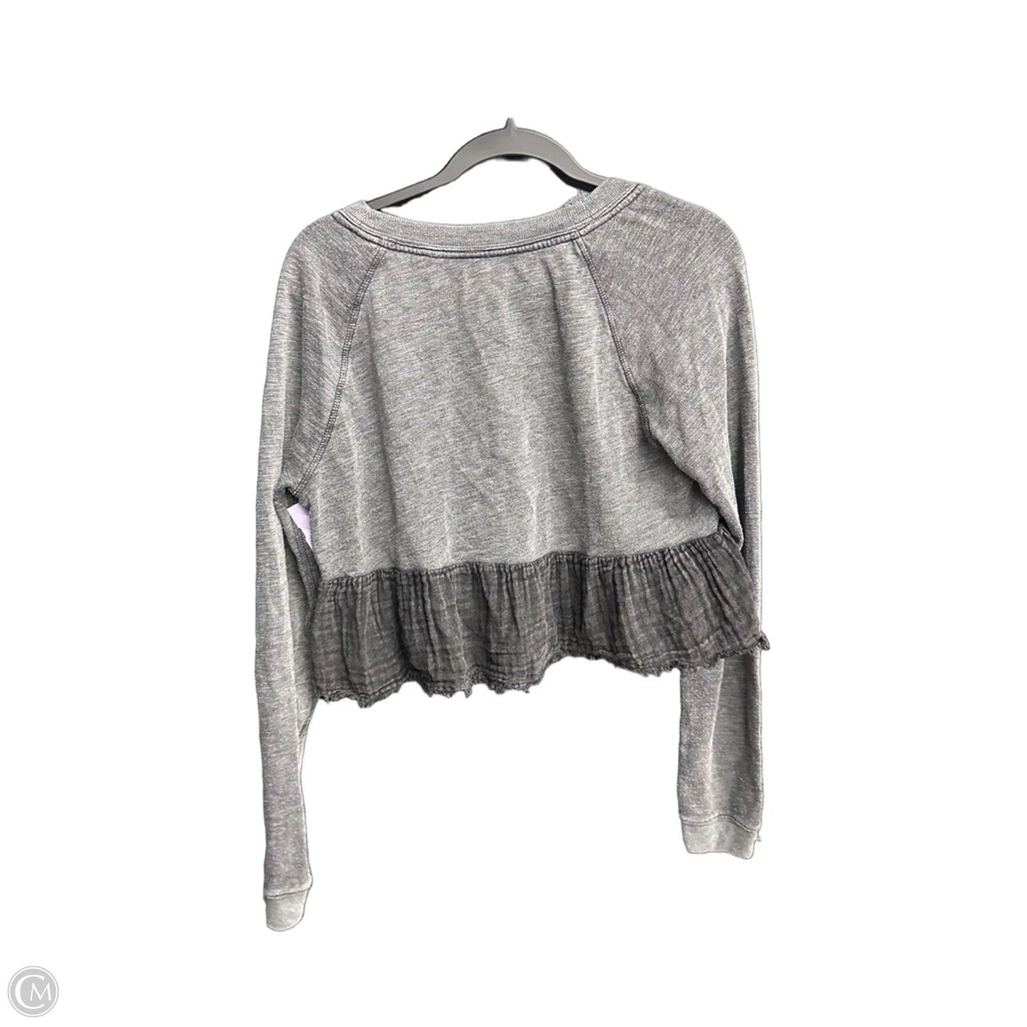 Top Long Sleeve By Free People In Grey, Size: S