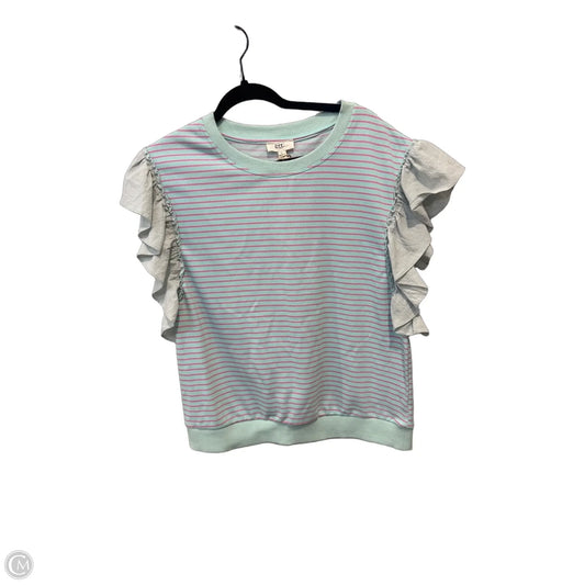 Top Short Sleeve By Clothes Mentor In Striped Pattern, Size: L