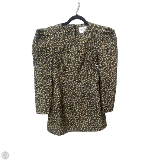 Dress Casual Short By Clothes Mentor In Black & Yellow, Size: S