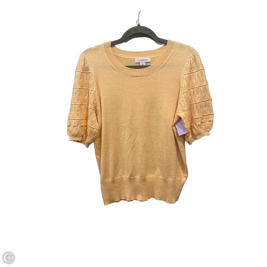Top Short Sleeve By Liz Claiborne In Orange, Size: M