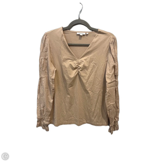 Top Long Sleeve By Chicos In Beige, Size: M