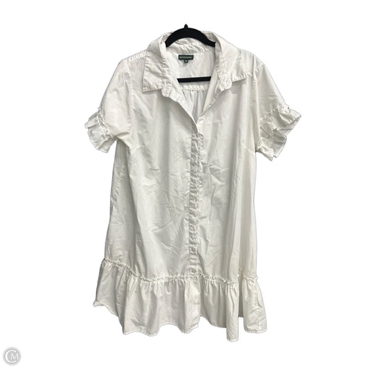 Dress Casual Midi By Clothes Mentor In White, Size: 2x