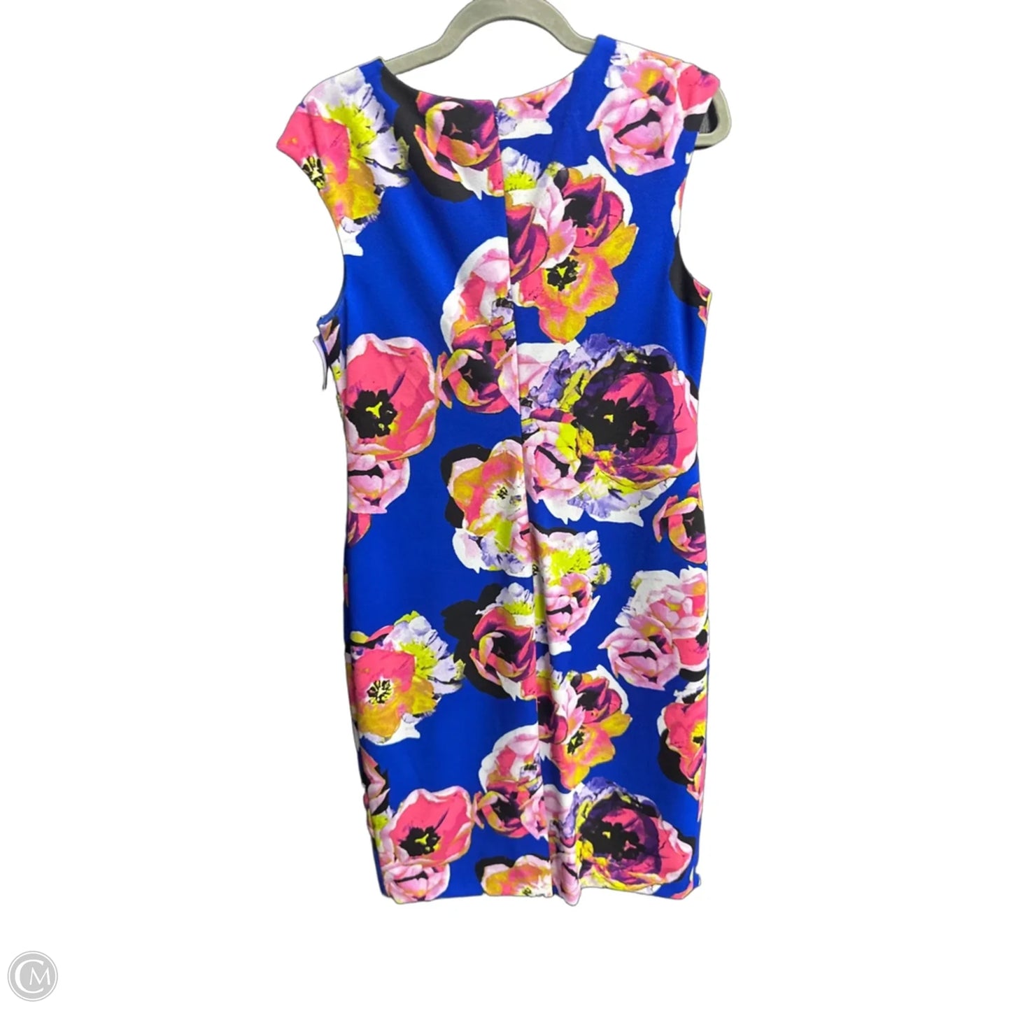 Dress Work By Tahari By Arthur Levine In Blue & Pink, Size: M