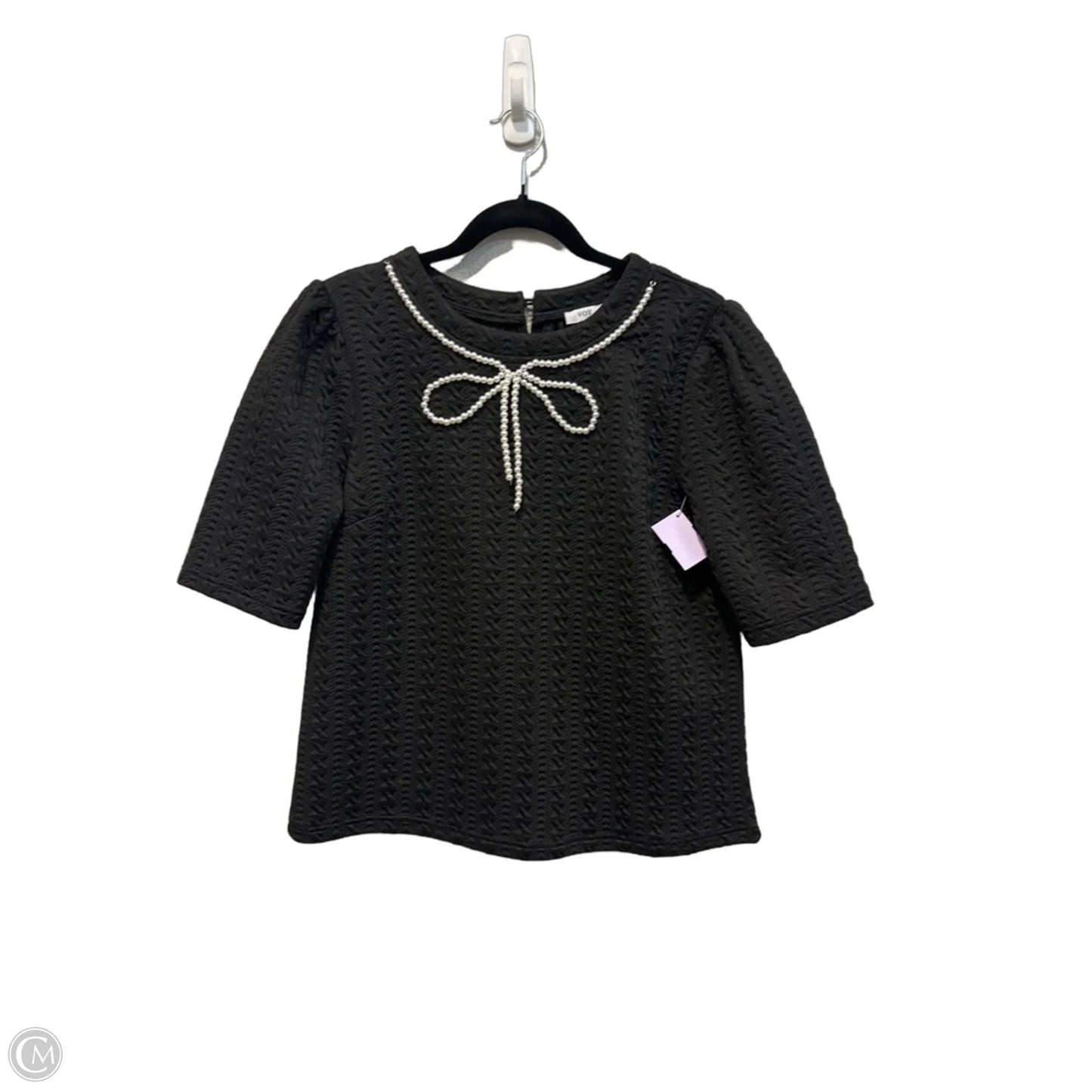 Top Short Sleeve By Voy In Black, Size: S