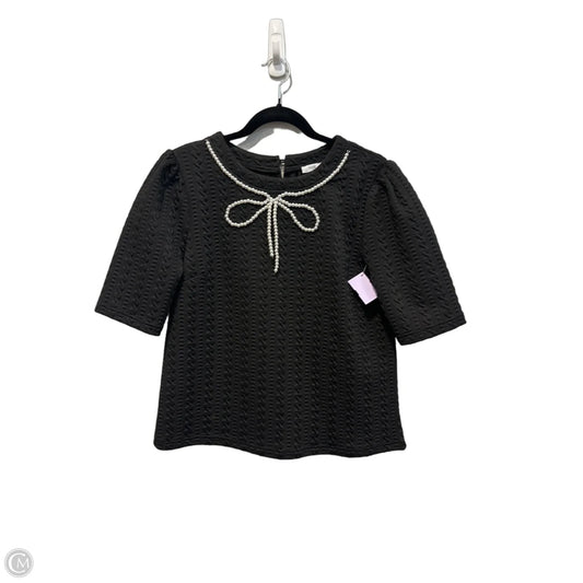 Top Short Sleeve By Voy In Black, Size: S