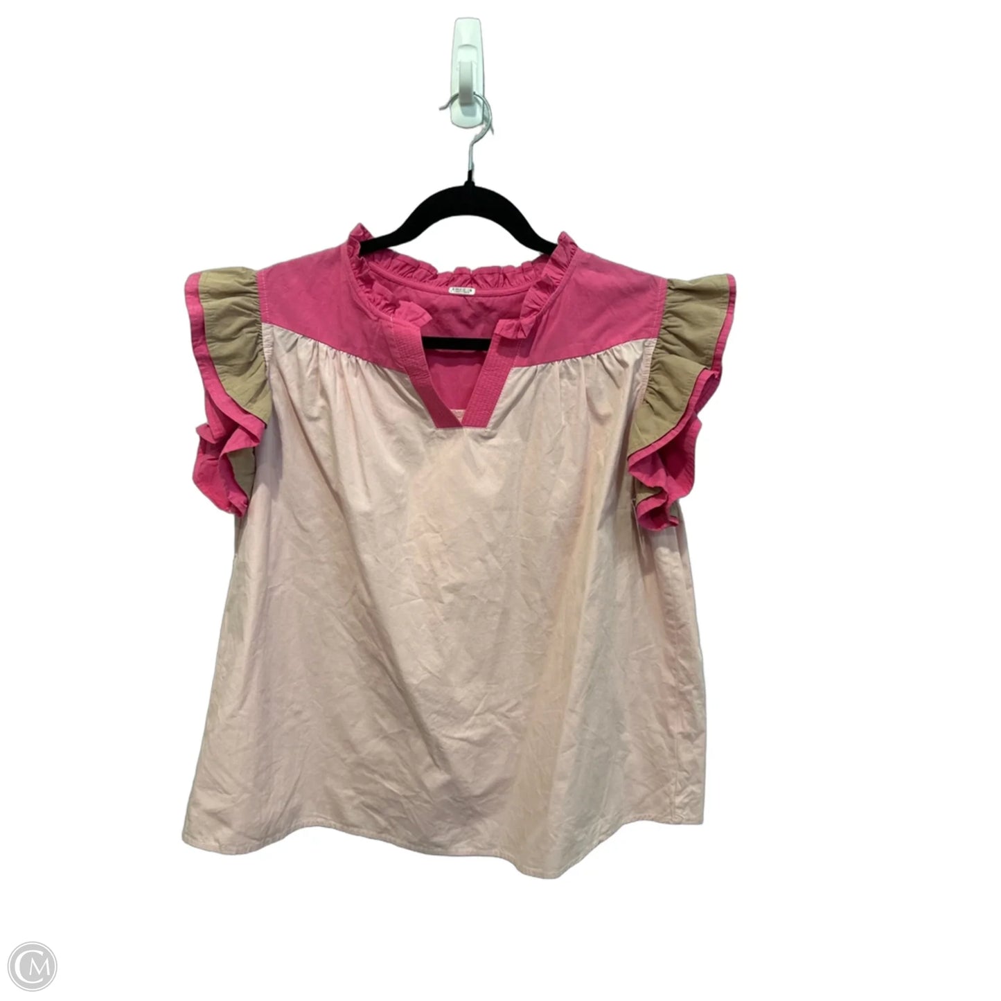 Top Short Sleeve By Clothes Mentor In Pink, Size: M