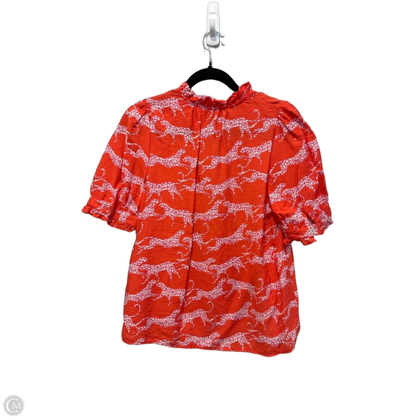 Top Short Sleeve By Michelle Mcdowell In Red & White, Size: S