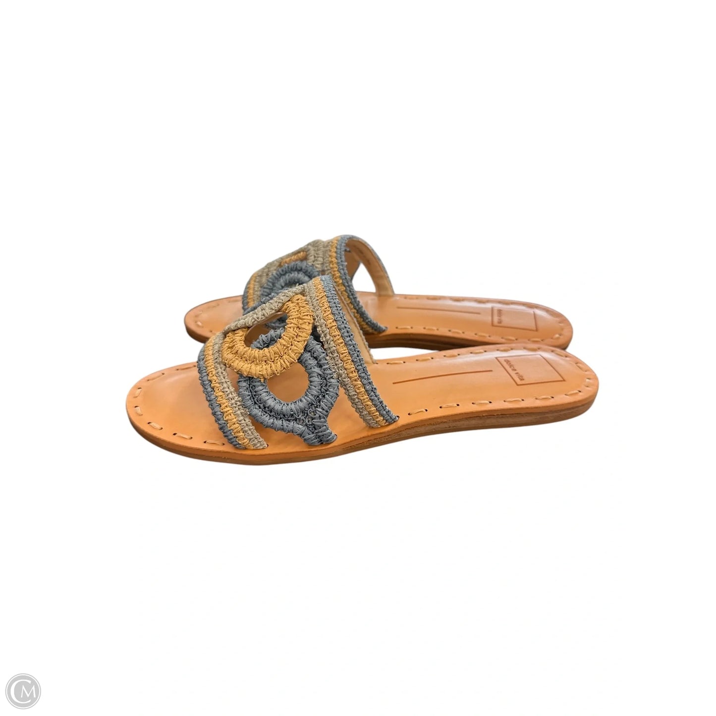 Sandals Flats By Dolce Vita In Blue & Cream, Size: 10