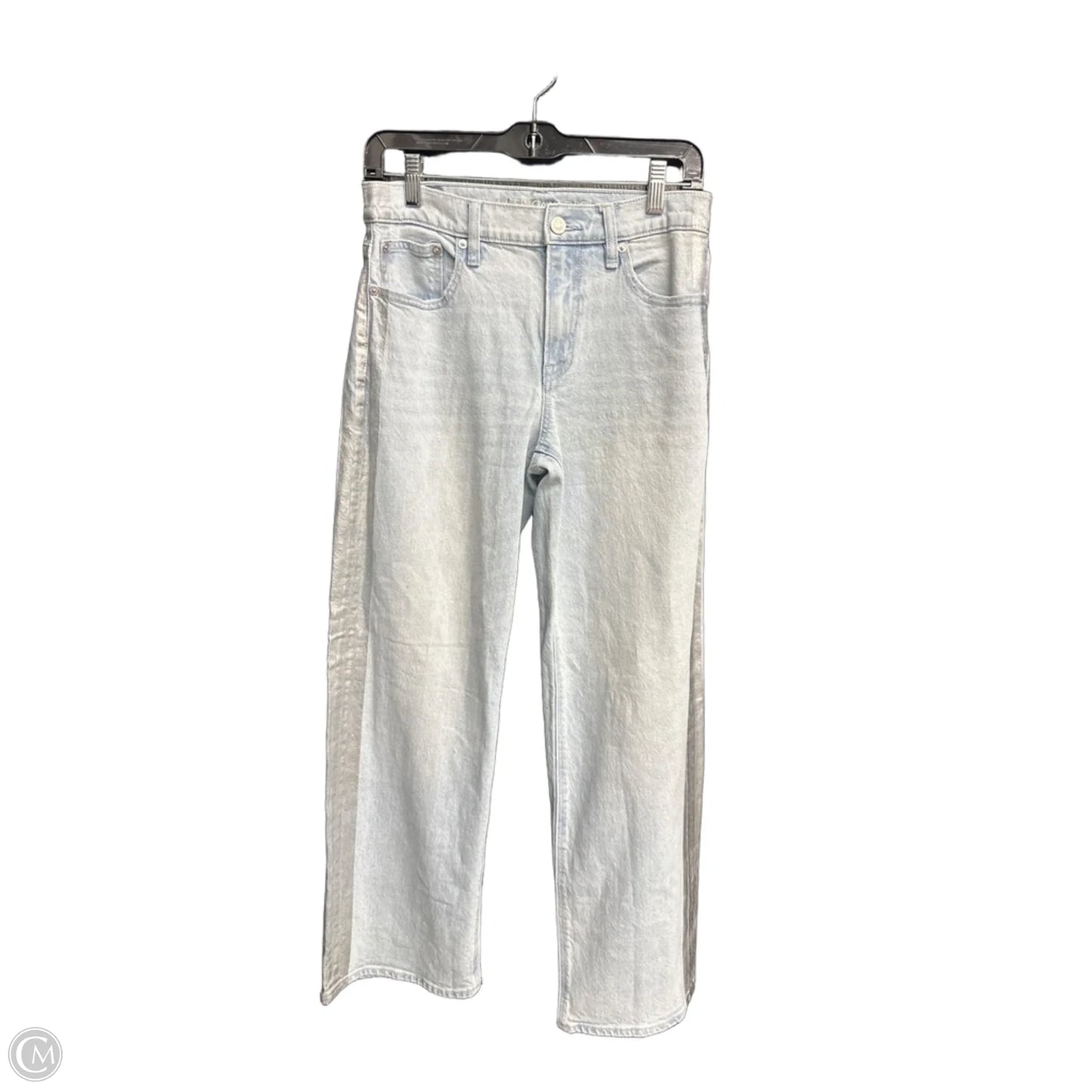 Jeans Wide Leg By American Eagle In Blue Denim, Size: 2
