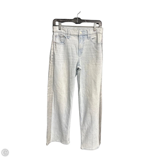 Jeans Wide Leg By American Eagle In Blue Denim, Size: 2