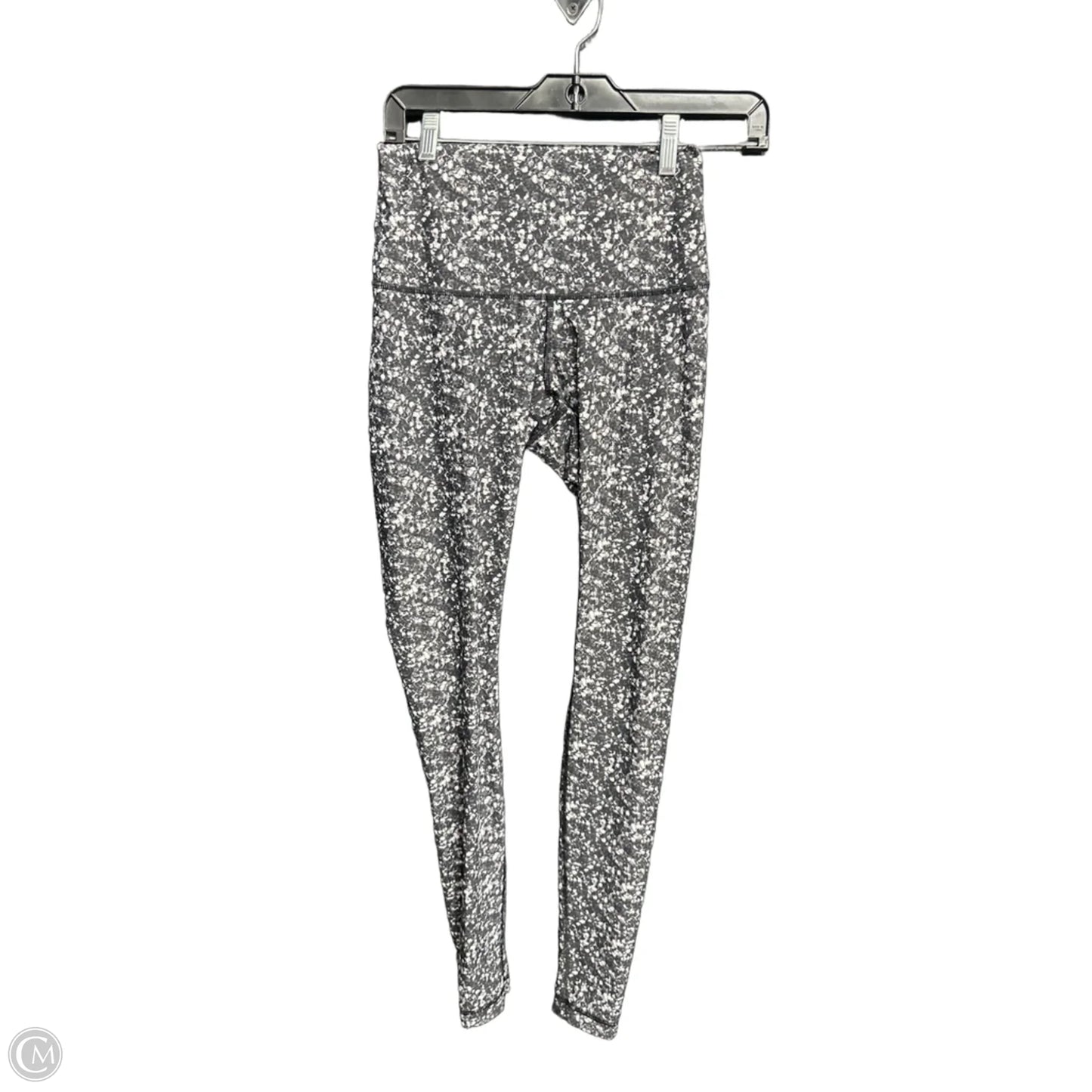 Athletic Leggings By Lululemon In Black & White, Size: Xs