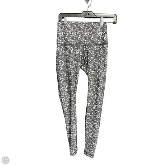 Athletic Leggings By Lululemon In Black & White, Size: Xs