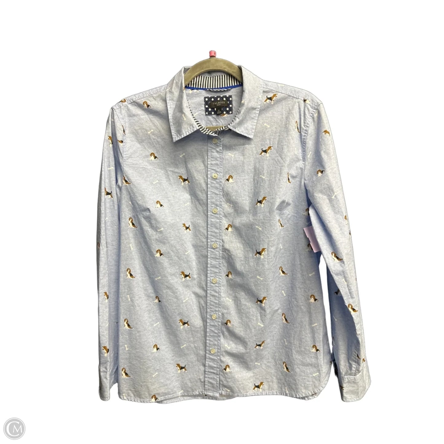 Top Long Sleeve By Talbots In Blue, Size: Lp