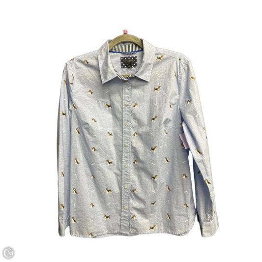 Top Long Sleeve By Talbots In Blue, Size: Lp
