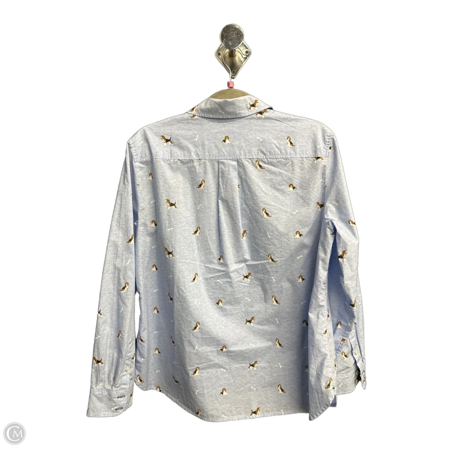 Top Long Sleeve By Talbots In Blue, Size: Lp