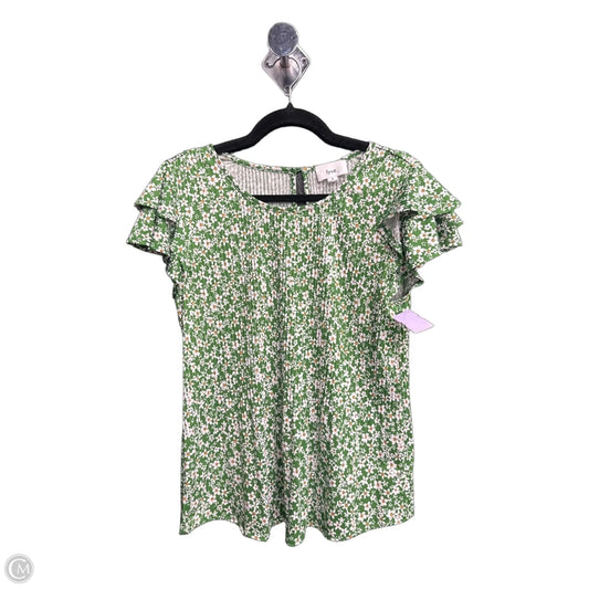 Top Short Sleeve By Clothes Mentor In Floral Print, Size: S