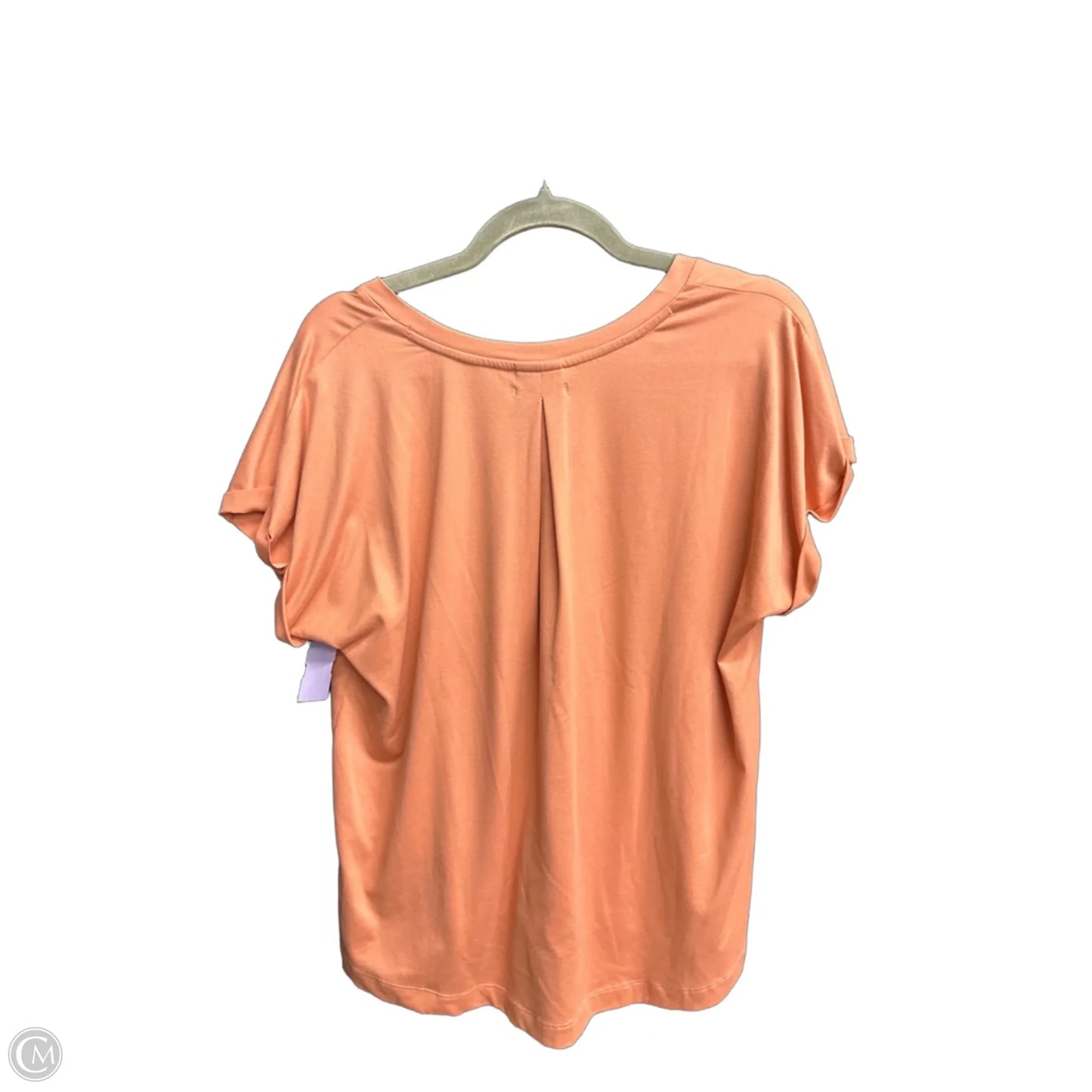 Top Short Sleeve Basic By Versona In Orange, Size: M