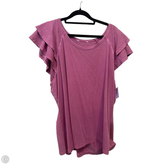 Top Sleeveless By Clothes Mentor In Purple, Size: 3x