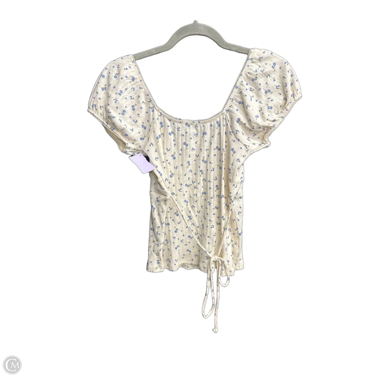 Top Short Sleeve By Heart & Hips In Floral Print, Size: Xs