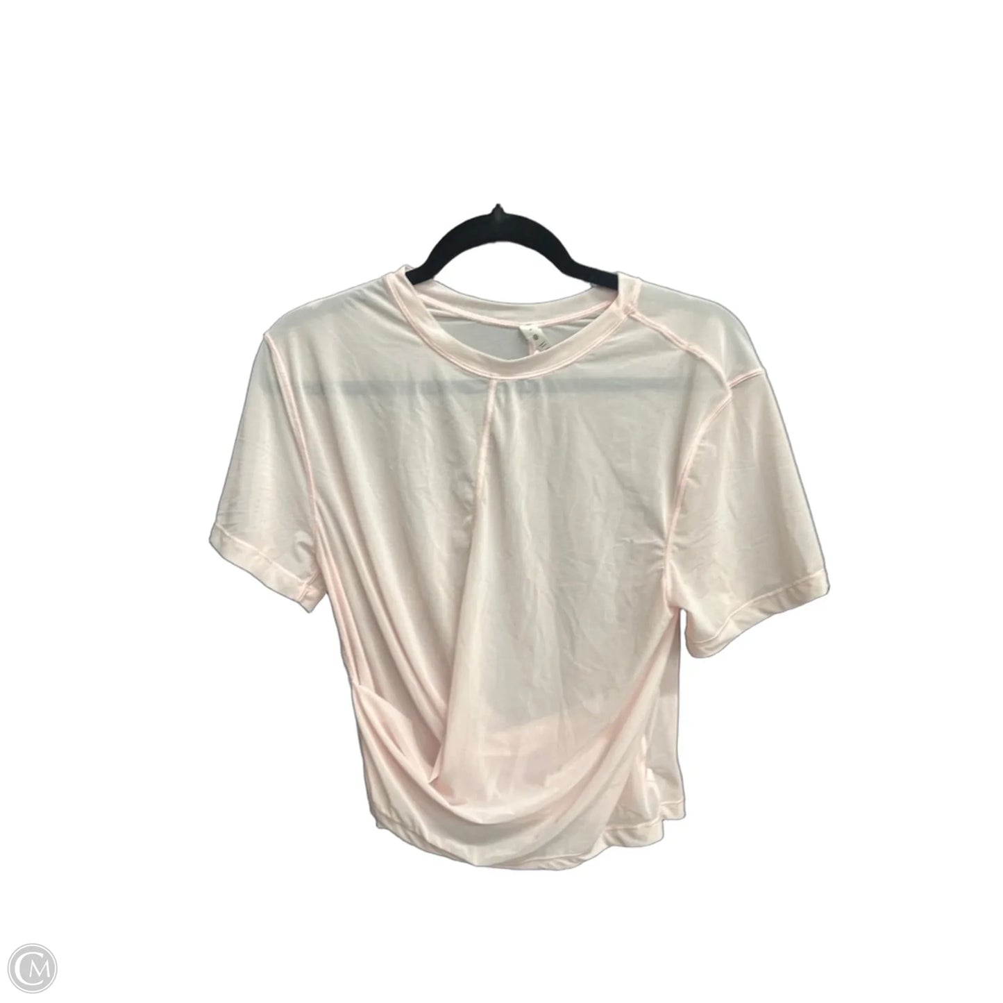 Athletic Top Short Sleeve By Lululemon In Pink, Size: S